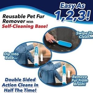 Reusable pet hair remover